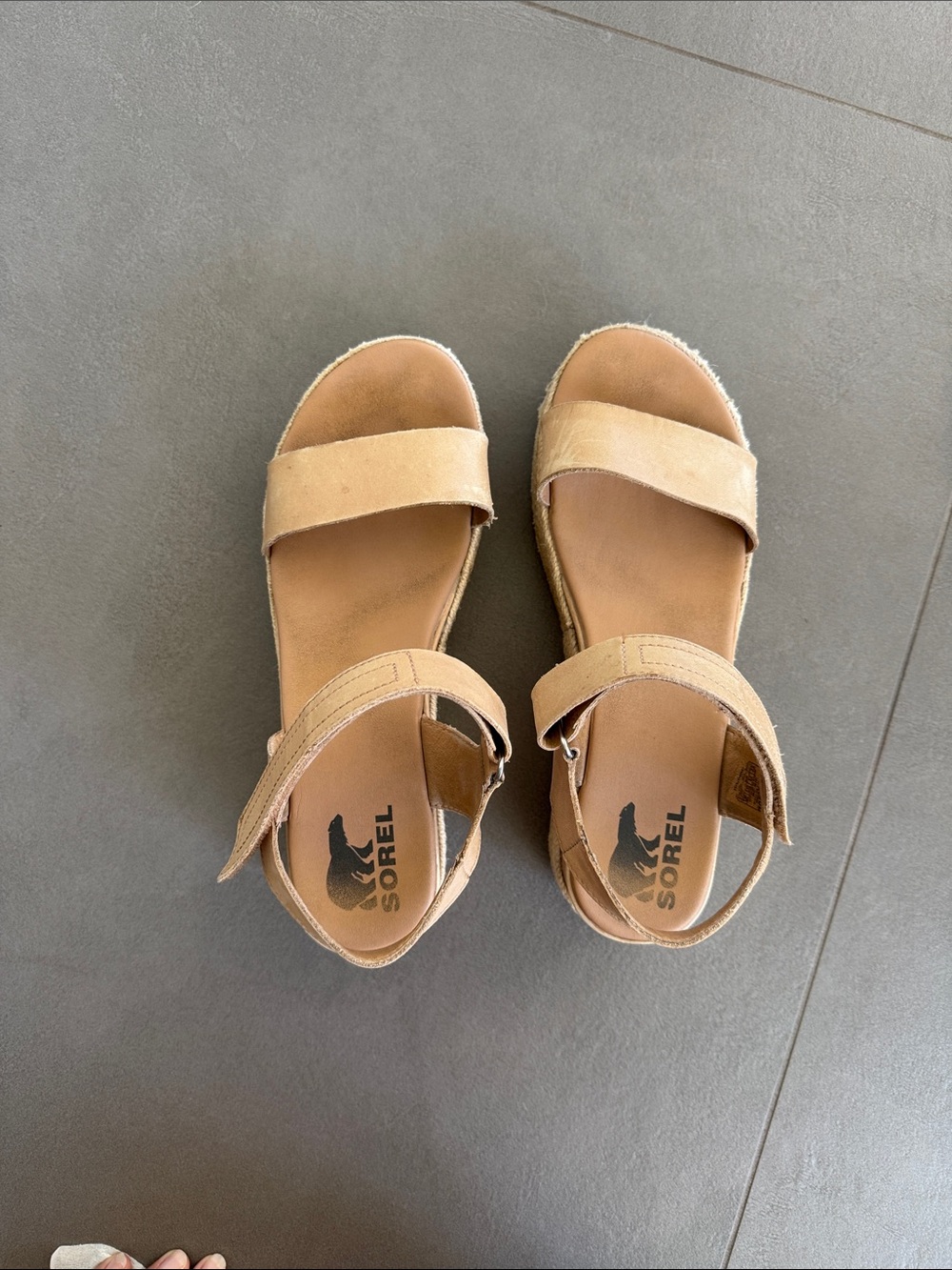 Sorel Tan Platform Espadrille Sandals - Picture 4 of 5